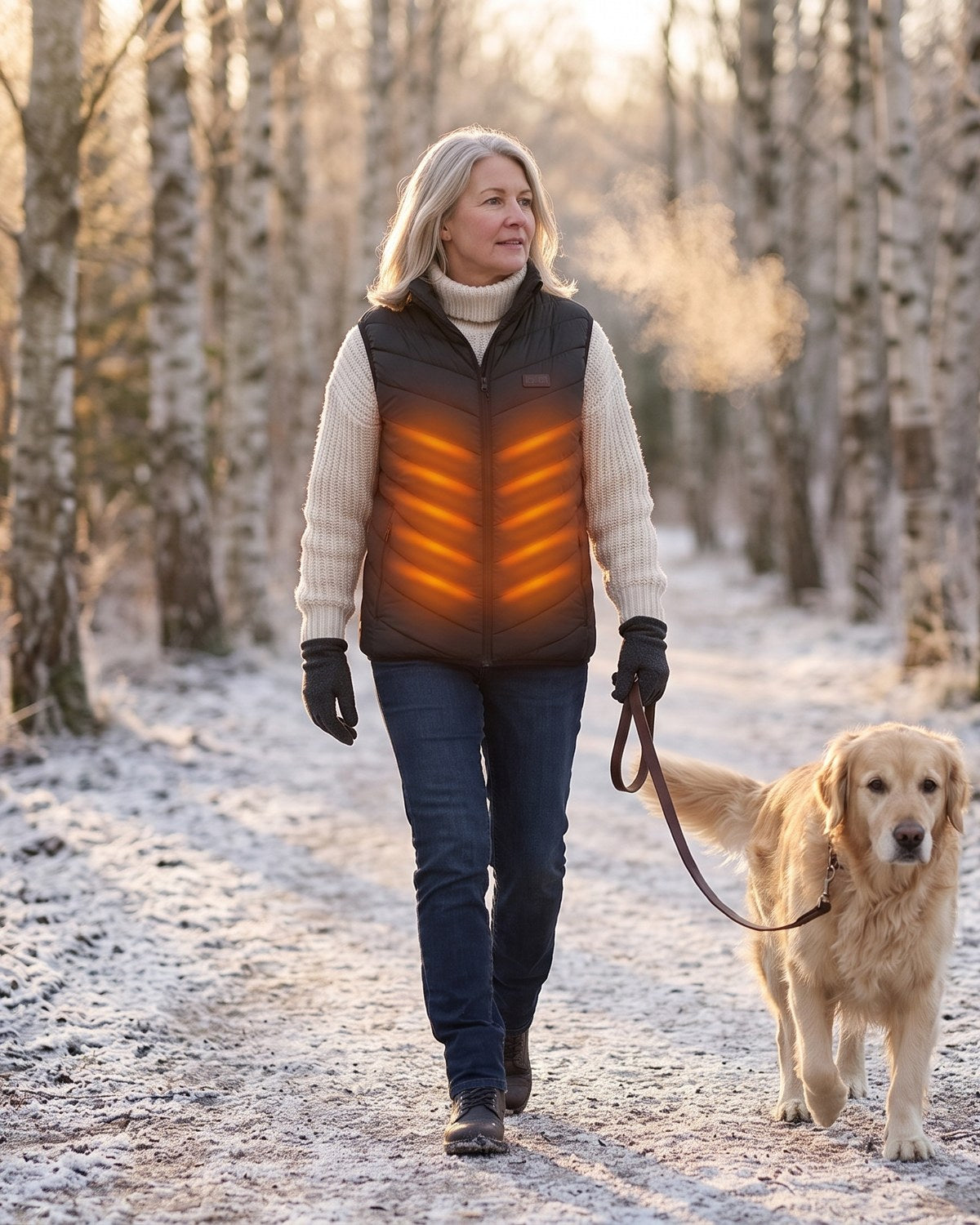 The dog still needs the seven o'clock walk in January.