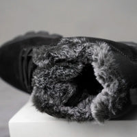Waterproof Winter Boots for Men - Hiking Style - Side-Zip & Lace-Up