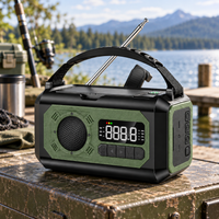 Emergency Radio - Hand Crank Solar Weather Radio - 12000mAh Power Bank