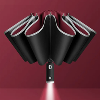 Windproof Umbrella - Automatic Open & Close - LED Light in the Handle
