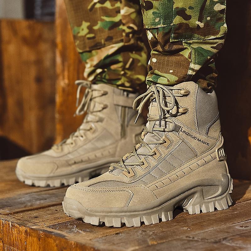 Tactical Boots for Men - Non-Slip Lug Sole - High-Top Ankle Support