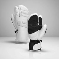 Winter Gloves - Insulated Ski Gloves, 3-Finger or 5-Finger - Wrist Leashes