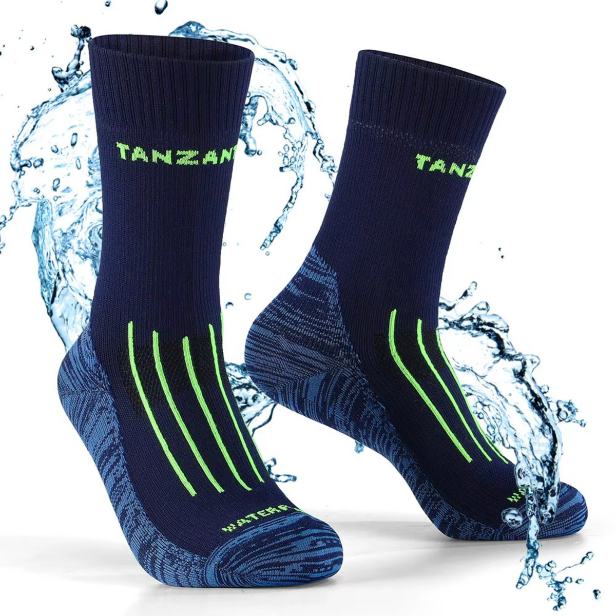 Waterproof Socks - Breathable Hiking Socks with Membrane - Crew Length