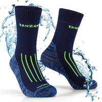 Waterproof Socks - Breathable Hiking Socks with Membrane - Crew Length