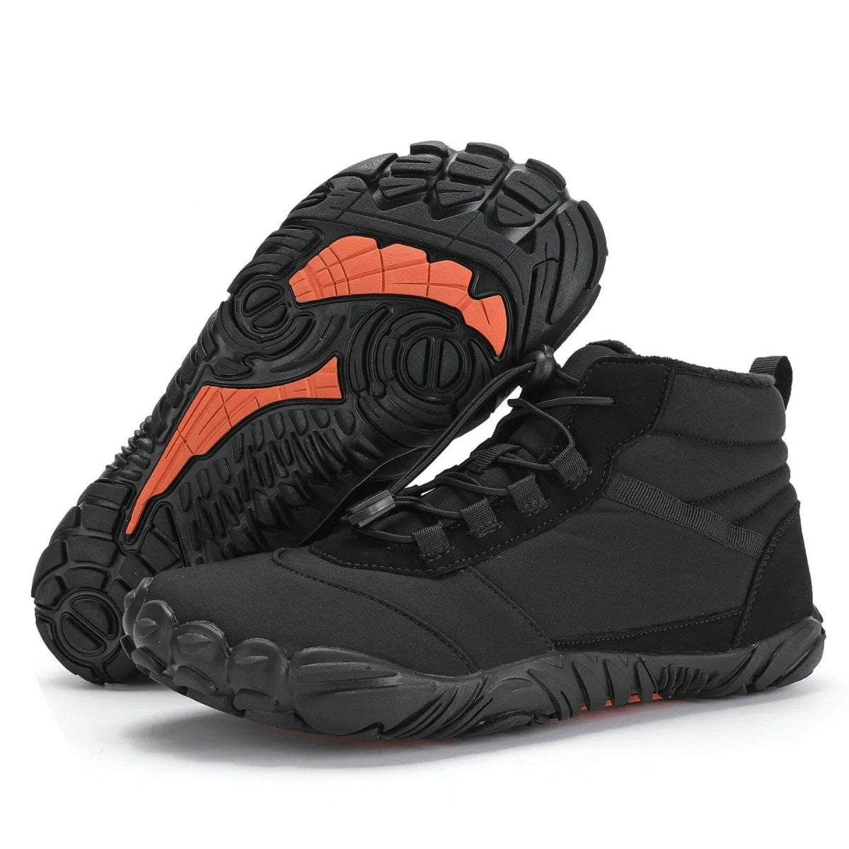 Barefoot Shoes for Winter - Warm Lined Barefoot Boots - Quick Lace
