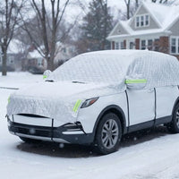 SUV Car Cover for Winter - Half Cover for Snow & Ice - Waterproof