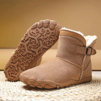 Barefoot Winter Boots - Fleece Lined Ankle Boots - Waterproof & Non-Slip