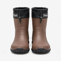 Rain Boots for Men & Women - Short Ankle Slip-On Wellies - Drawstring Top