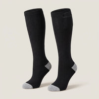 Heated Socks - Knee-High with Top Battery Pocket - 3 Heat Settings
