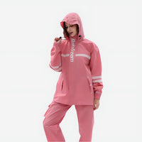 Women's Rain Suit - Waterproof 2-Piece Set - Reflective Trim