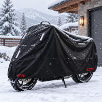 Motorcycle Cover - Outdoor Oxford Fabric - Reflective Strips & Lock Holes