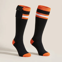 Heated Socks - Knee-High with Top Battery Pocket - 3 Heat Settings
