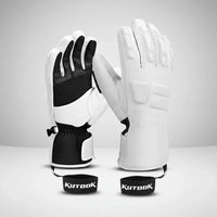 Winter Gloves - Insulated Ski Gloves, 3-Finger or 5-Finger - Wrist Leashes