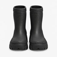 Women's Ankle Rain Boots - Slip-On Platform Sole - Easy to Rinse Clean