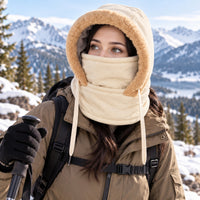 Balaclava Winter Face Mask - Hooded with Plush Lining - Adjustable