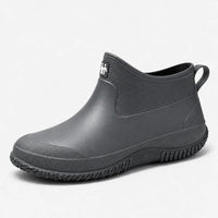 Ankle Rain Boots - Slip-On Short Garden Boots for Women - Wave Tread