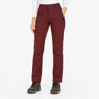 Winter Pants for Women - Water-Repellent Softshell - Fleece Lined