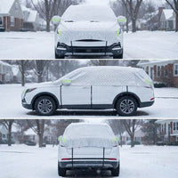 SUV Car Cover for Winter - Half Cover for Snow & Ice - Waterproof