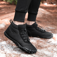 Barefoot Shoes for Winter - Warm Lined Barefoot Boots - Quick Lace