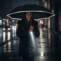Windproof Umbrella - Automatic Open & Close - LED Light in the Handle