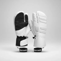 Winter Gloves - Insulated Ski Gloves, 3-Finger or 5-Finger - Wrist Leashes