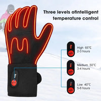 Heated Gloves - Ultra-Thin Glove Liners - 3 Heat Settings