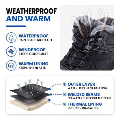 non slip snow boots