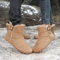 Barefoot Winter Boots - Fleece Lined Ankle Boots - Waterproof & Non-Slip