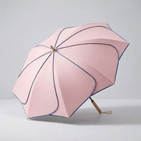 Flower Umbrella for Women - Waterproof & UV-Blocking - Wooden Handle