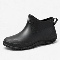 Ankle Rain Boots - Slip-On Short Garden Boots for Women - Wave Tread
