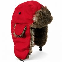 Trapper Hat - Faux Fur Winter Hat with Ear Flaps - Chin Strap