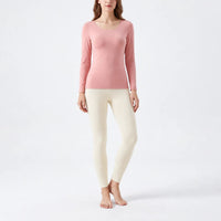 Women's Thermal Underwear - Seamless Base Layer Set - High Waist Stretch