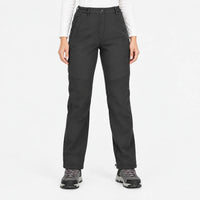 Fleece Lined Pants for Women - Softshell Hiking Pants - Reinforced Knees