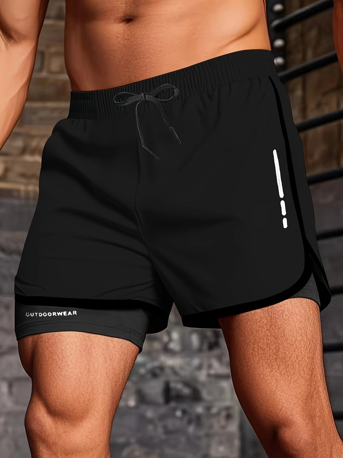 2-in-1 Swim Trunks - Quick-Drying - Double Layer