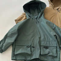 Kids Rain Jacket - Waterproof & Lined - Hooded Boys' Jacket