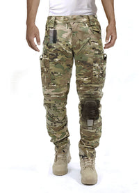 Men's Tactical Pants - Built-In Knee Pads - Camo Cargo Pants