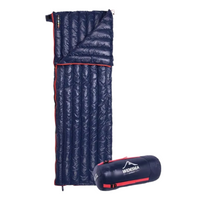 Down Sleeping Bag - Rectangular 90% Goose Down Bag - Rated to 14°F
