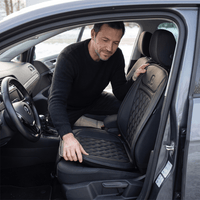 Heated Car Seat Cover - 12V Plug-In Seat Warmer - Auto Shut-Off