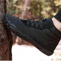 Barefoot Shoes for Winter - Warm Lined Barefoot Boots - Quick Lace