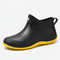 Ankle Rain Boots - Slip-On Short Garden Boots for Women - Wave Tread