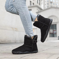 Barefoot Winter Boots - Fleece Lined Ankle Boots - Waterproof & Non-Slip