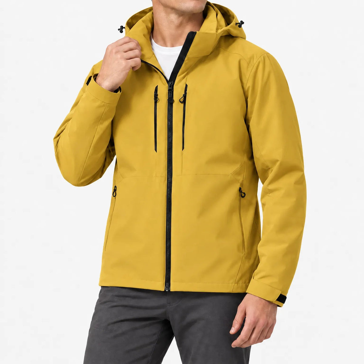 Windbreaker Jacket - Hooded Unisex Outdoor Jacket - Thermal Lining