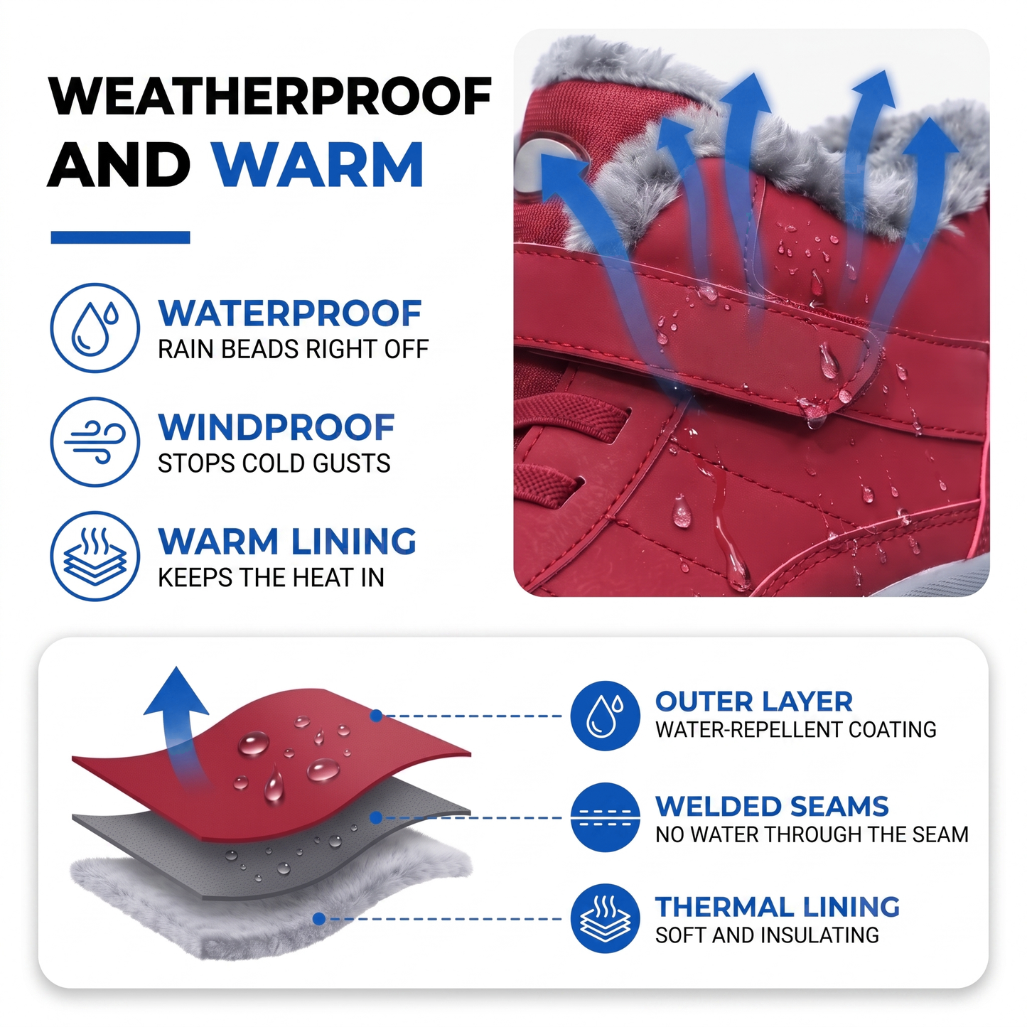 non slip winter boots
