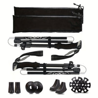 Hiking Poles - Collapsible Folding Trekking Poles - Set of 2 with Bags