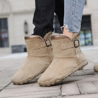 Barefoot Winter Boots - Fleece Lined Ankle Boots - Waterproof & Non-Slip