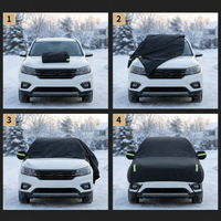 SUV Car Cover for Winter - Half Cover for Snow & Ice - Waterproof