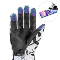 Ski Gloves - Touchscreen on All Fingers - Waterproof & Insulated