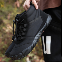 Barefoot Shoes for Winter - Warm Lined Barefoot Boots - Quick Lace