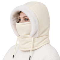 Balaclava Winter Face Mask - Hooded with Plush Lining - Adjustable