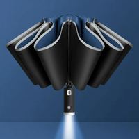 Windproof Umbrella - Automatic Open & Close - LED Light in the Handle